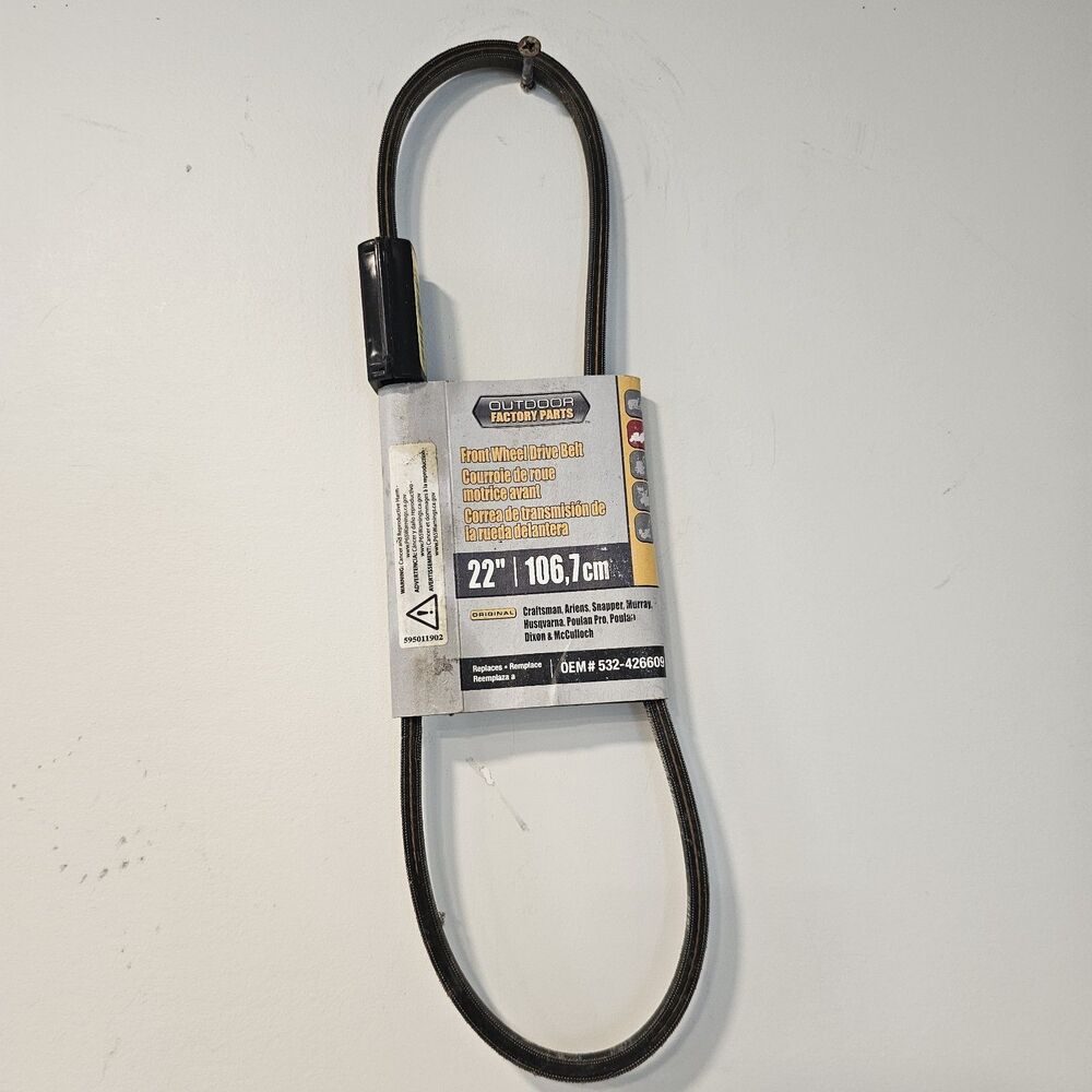 HUSQVARNA USA OEM 22" FRONT WHEEL DRIVE SELF PROPEL MOWER DRIVE BELT 532-426609